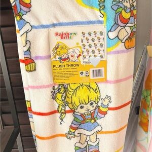 Rainbow Brite Plush Throw Blanket - Multicolor